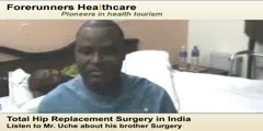 Total Hip replacement surgery in India appeased Mr Friday from Nigeria