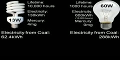 CFL Bulbs vs Incandescent Light Bulb Efficiency