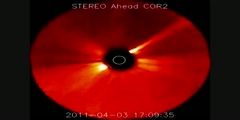 Coronal mass ejection (CME) from the sun