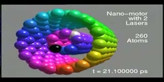 Nanomotor driven by laser