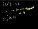 Lec 58 - The Indefinite Integral or Anti-derivative