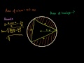 Lec 80 - Area of Inscribed Equilateral Triangle (some basic trig used)