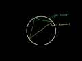 Lec 81 - Right Triangles Inscribed in Circles (Proof)
