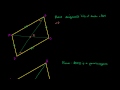 Lec 107 - Proof - Diagonals of a Parallelogram Bisect Each Other