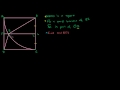 Lec 112 - Problem involving angle derived from square and circle