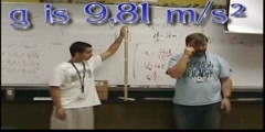 Acceleration of an object due to gravity
