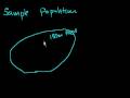 Lec 2 - Statistics: Sample vs. Population Mean