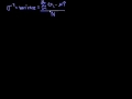 Lec 4 - Statistics: Sample Variance