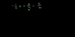 Algebra: Linear Equations 2