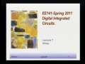 Lec 8 - Electrical Engineering 141 - Spring 2011