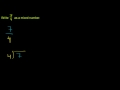 Lec 49 - Changing an Improper Fraction to a Mixed Number