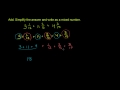 Lec 72 - Adding Mixed Numbers with Unlike Denominators