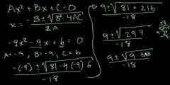 Quadratic Equation part 2