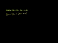 Lec 84 - Subtracting Polynomials