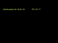 Lec 89 - Special Polynomials Products 1