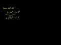 Lec 110 - Difference of Cubes Factoring