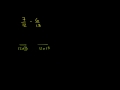 Lec 1 - Subtracting fractions (ex 1)