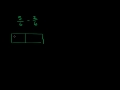 Lec 2 - Subtracting fractions with common denominators (ex 1)