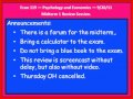 Lec 23 - Economics 119 - Lecture 8: Midterm Review