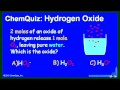 Lec 11 - Hydrogen Oxides (Quiz)