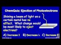 Lec 43 - Ejection of Electrons (Quiz)