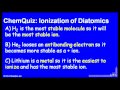 Lec 23 - Ionization of Diatomics  (Quiz)