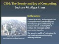 Lec 6 - Computer Science 10 - Lecture 6: Algorithms Spring 2012