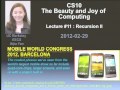 Lec 11 - Computer Science 10 - Lecture 11: Recursion II Spring 2012