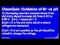 Lec 45 - Oxidation of Br vs. pH  (Quiz)