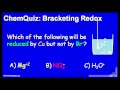 Lec 48 - Bracketing Redox  (Quiz)