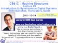 Lec19 - Computer Science 61C -Transistors to Gates