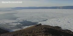 Glacier breaking up in Greenland