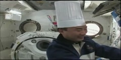 Cook at Space Station