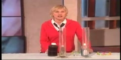 Science experiment in Ellen DeGeneres Show