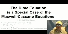 The Dirac Equation is a Special Case of the Maxwell-Cassano