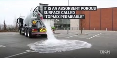 This road absorbs water