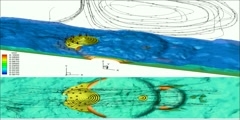 Natural CO2 reservoir diffusion in an Idealized Valley