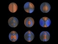 3D standing waves in a sphere