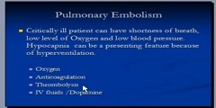 Pulmonary Embolism,  treatment