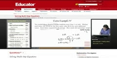 How to Solve Multi Step Equations