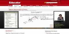 Representation of Vectors in Algebraic Form