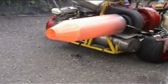 Video on an afterburner jet on a kart