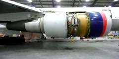 Thrust reverser test.