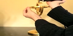 Large Brass Gyroscope