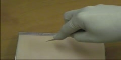 How to hold and cut with scalpel