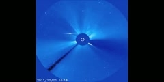 Nasa Incoming Comet Outgoing CME